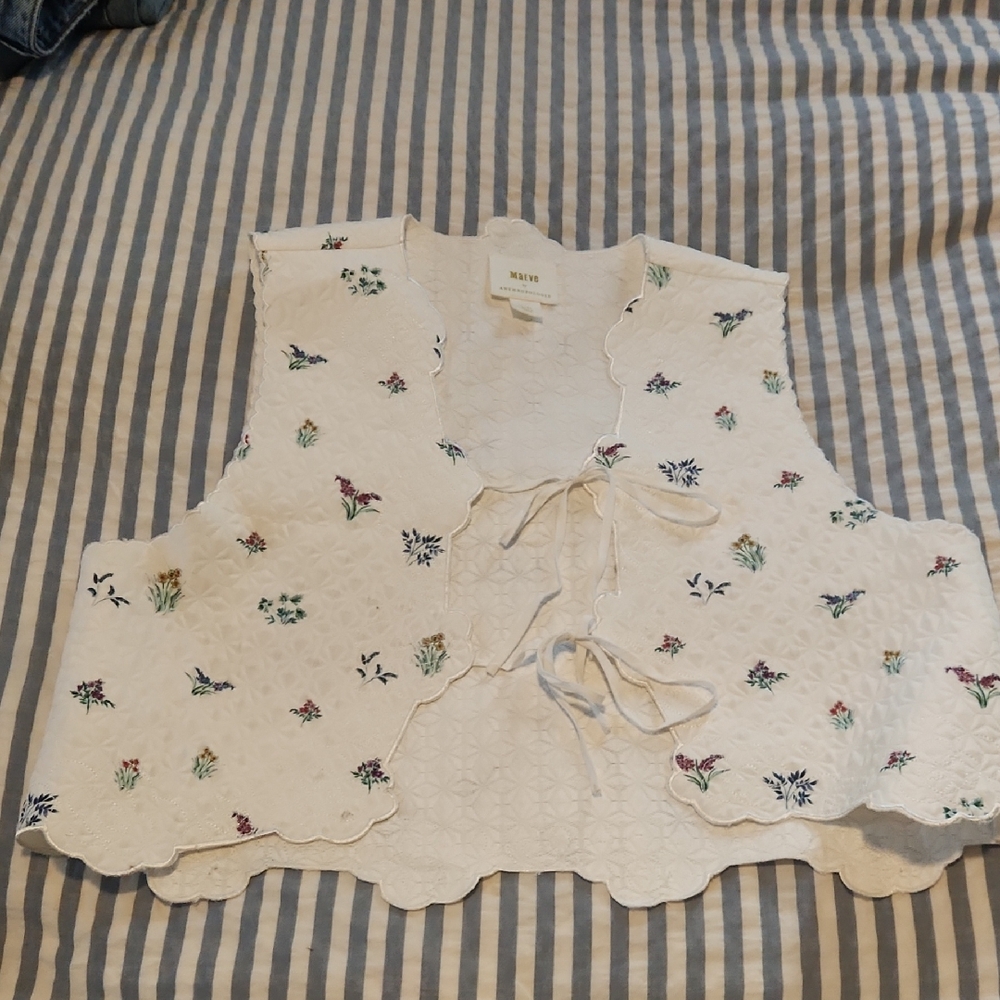 Anthropologie Cottage Waistcoat